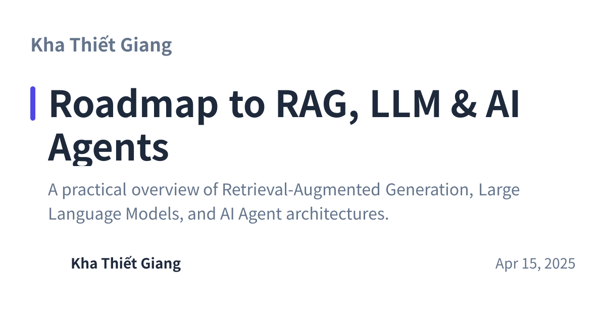 Share preview for Roadmap to RAG, LLM & AI Agents